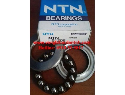 VÒNG BI-BẠC ĐẠN-CHÀ-TRÒN-ĐŨA-3 MIẾN- 51206-NTN